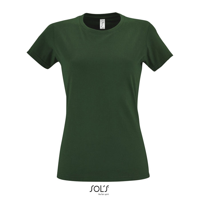 Tshirt femme publicitaire coton 190g - IMPERIAL Vert bouteille